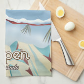 Aspen Colorado reisposter Theedoek (Quarter Fold)