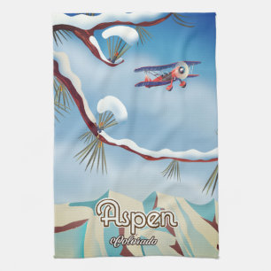 Aspen Colorado reisposter Theedoek