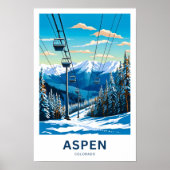 Aspen Colorado Reisprint Poster (Voorkant)