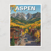 Aspen Colorado Reizen Briefkaart (Voorkant)