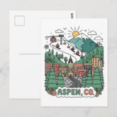 Aspen Colorado Reizen Briefkaart (Voorkant / Achterkant)