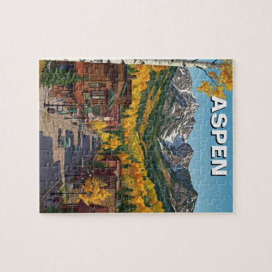 Aspen Colorado Reizen Legpuzzel (Horizontaal)