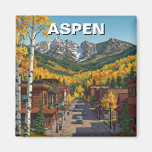 Aspen Colorado Reizen Magneet (Voorkant)