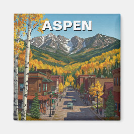Aspen Colorado Reizen Magneet
