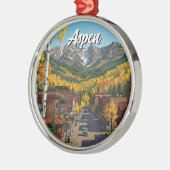Aspen Colorado Reizen Metalen Ornament (Links)