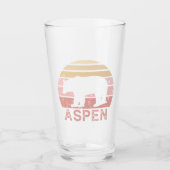 Aspen Colorado Retro Beer Glas (Voorkant)