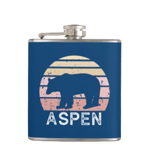Aspen Colorado Retro Beer Heupfles