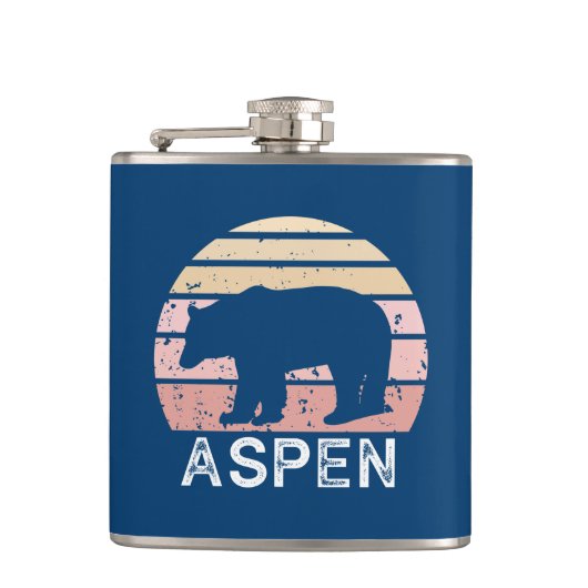 Aspen Colorado Retro Beer Heupfles (Voorkant)