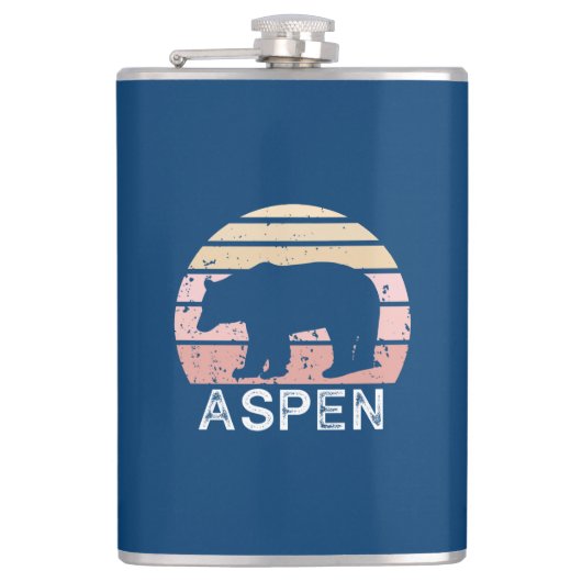 Aspen Colorado Retro Beer Heupfles (Voorkant)