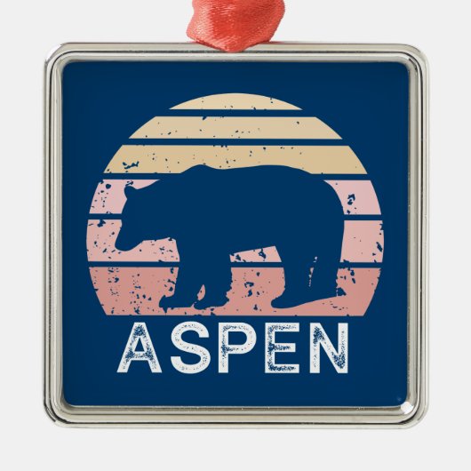 Aspen Colorado Retro Beer Metalen Ornament (Voorkant)