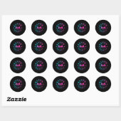 Aspen Colorado - Retro Big Mountain Forest Ronde Sticker (Vel)