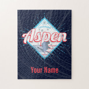 Aspen Colorado Retro Skier  USA Ski Legpuzzel