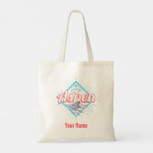 Aspen Colorado Retro Skier  USA Ski Tote Bag (Achterkant)