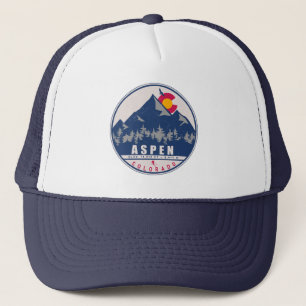 Aspen Colorado Retro Sunset Souvenirs 80s Trucker Pet