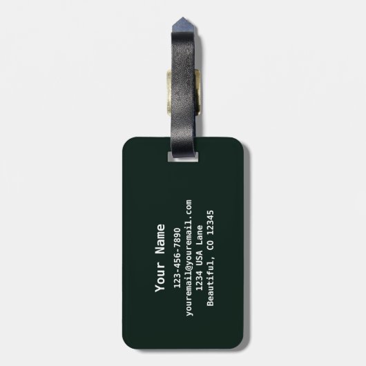 Aspen Colorado Rocky Mountain Bagagelabel (Achterkant verticaal)