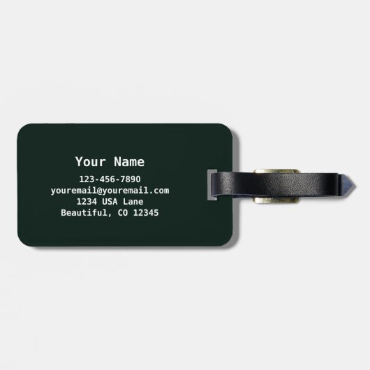 Aspen Colorado Rocky Mountain Bagagelabel (Achterkant horizontaal)