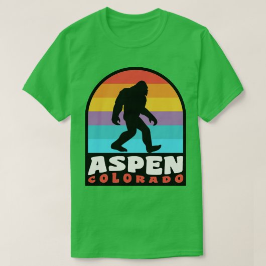 Aspen Colorado Rocky Mountains T-shirt (Design voorkant)