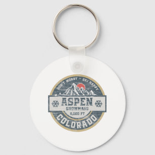 Aspen Colorado Rocky Mountains Tee Hiking Camping Sleutelhanger