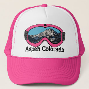 Aspen Colorado roze sneeuwbril pet