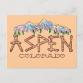 Aspen Colorado rustige briefkaart (Voorkant)