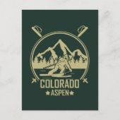 Aspen Colorado Ski Briefkaart (Voorkant)