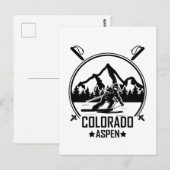 Aspen Colorado Ski Briefkaart (Voorkant / Achterkant)