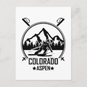 Aspen Colorado Ski Briefkaart (Voorkant)