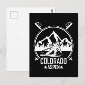 Aspen Colorado ski Briefkaart (Voorkant / Achterkant)