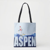 Aspen Colorado Ski Canvas tas (Voorkant)