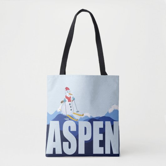 Aspen Colorado Ski Canvas tas (Voorkant)