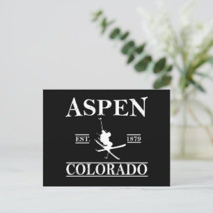 Aspen Colorado ski Feestdagenkaart