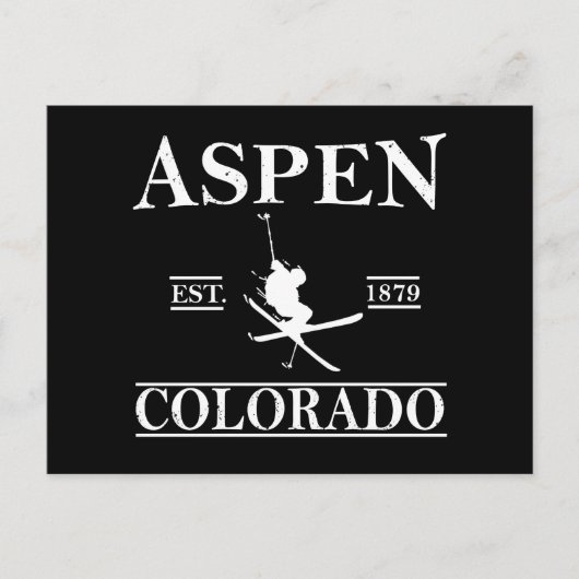 Aspen Colorado ski Feestdagenkaart (Voorkant)