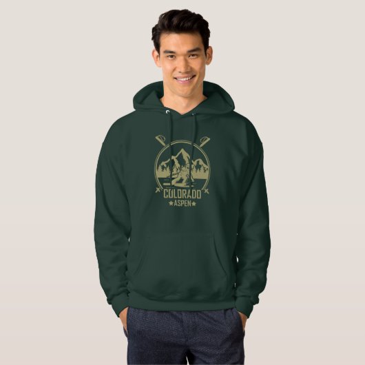 Aspen Colorado Ski Hoodie (Voorkant volledig)