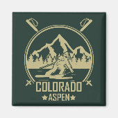 Aspen Colorado Ski Magneet (Voorkant)