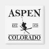 Aspen Colorado ski Magneet (Voorkant)