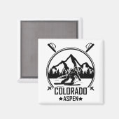 Aspen Colorado Ski Magneet (Voorkant / Achterkant)