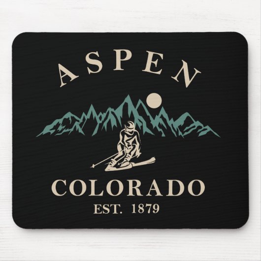 Aspen Colorado ski Muismat (Voorkant)