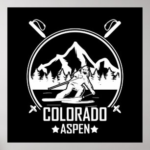 Aspen Colorado ski Poster