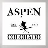 Aspen Colorado ski Poster (Voorkant)
