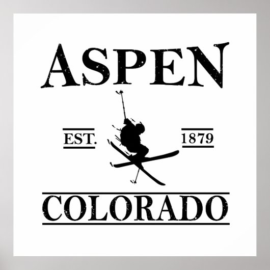 Aspen Colorado ski Poster (Voorkant)