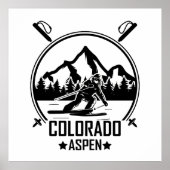 Aspen Colorado Ski Poster (Voorkant)