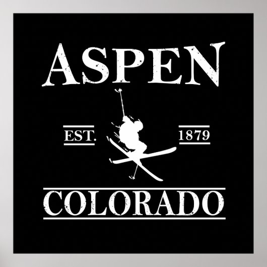 Aspen Colorado ski Poster (Voorkant)