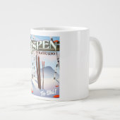 Aspen Colorado  ski-poster. Grote Koffiekop (Voorkant rechts)