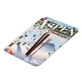 Aspen Colorado  ski-poster. Magneet (Linkerzijde)
