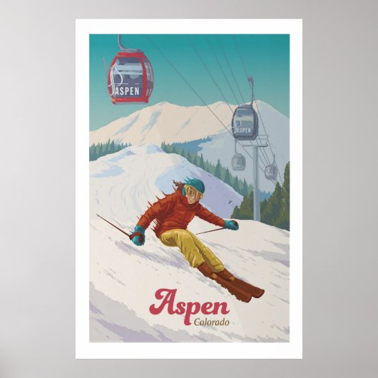 Aspen Colorado Ski Resort Poster (Voorkant)