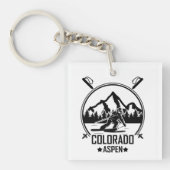 Aspen Colorado Ski Sleutelhanger (voorkant)