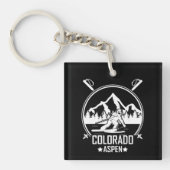 Aspen Colorado ski Sleutelhanger (voorkant)