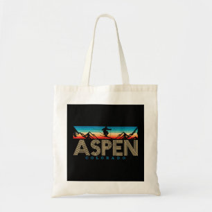 Aspen Colorado Ski -  Souvenir Mountain Ski Tote Bag