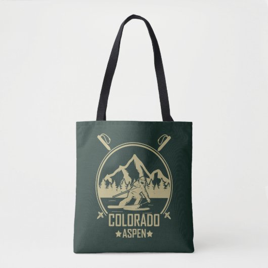 Aspen Colorado Ski Tote Bag (Voorkant)