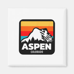 Aspen Colorado Skiën Snowboarden Family Trip Magneet